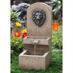 Jeco Lion Head Wall Tier Fountain