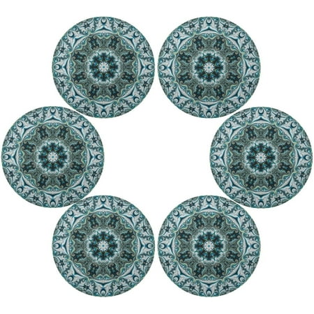Coolnut Mandala Round Placemats Set of 6 Non-Slip Heat Resistant Washable Table Mats for Kitchen Dining Table Decoration 15.4 Inch
Coolnut Mandala Round Placemats Set of 6 Non-Slip Heat Resistant Washable Table Mats for Kitchen Dining Table Decoration 15.4 Inch