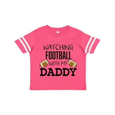 Inktastic Watching Football with My Daddy Gift Toddler Boy or Toddler Girl T-Shirt