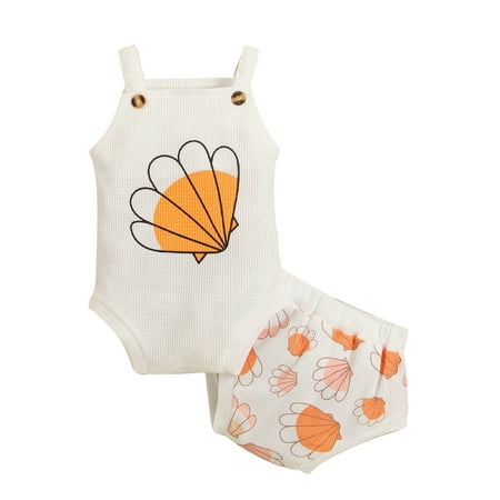 JYYYBF Infant Newborn Baby Girl Shorts Set Sleeveless Ribbed Shell Bodysuit Shorts 2Pcs Baby Girls Outfits White 18-24 Months
JYYYBF Infant Newborn Baby Girl Shorts Set Sleeveless Ribbed Shell Bodysuit Shorts 2Pcs Baby Girls Outfits White 18-24 Months