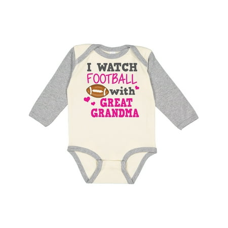 Inktastic I Watch Football with My Great Grandma Gift Baby Girl Long Sleeve Bodysuit
Inktastic I Watch Football with My Great Grandma Gift Baby Girl Long Sleeve Bodysuit