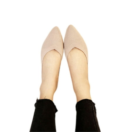 Zodanni Women s Ballet Flat Solid Color Casual Shoes Pointed Toe Flats Women Dress Shoe Party Anti-Slip Slip On Beige 6
Zodanni Women s Ballet Flat Solid Color Casual Shoes Pointed Toe Flats Women Dress Shoe Party Anti-Slip Slip On Beige 6