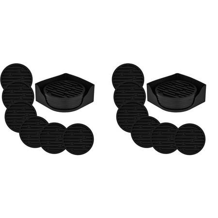 12 Pack Black Silicone Coasters Non- Non-Stick Heat Resistant Beverage Coasters Wine Coasters
12 Pack Black Silicone Coasters Non- Non-Stick Heat Resistant Beverage Coasters Wine Coasters