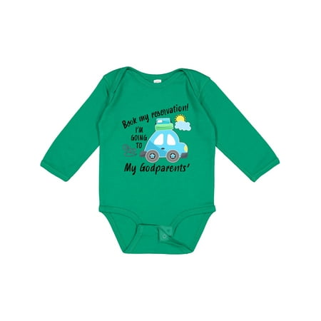 Inktastic Book My Reservation! I m Going to My Godparents Gift Baby Boy or Baby Girl Long Sleeve Bodysuit
Inktastic Book My Reservation! I m Going to My Godparents Gift Baby Boy or Baby Girl Long Sleeve Bodysuit