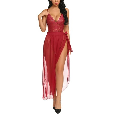 Avidlove Women One Piece Lingerie Deep V Lace Bodysuit Mosaic Lace Teddy Mesh Skirt (Dark Red1 Medium)
Avidlove Women One Piece Lingerie Deep V Lace Bodysuit Mosaic Lace Teddy Mesh Skirt (Dark Red1 Medium)