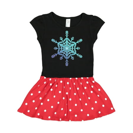 Inktastic Christmas Blue Ice Snowflake Gift Toddler Girl Dress