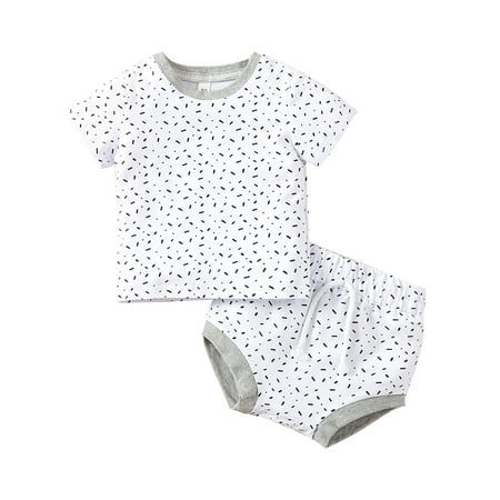 VISgogo Toddlers Two-Piece Outfits Patchwork Pattern Printing Short Sleeve Round Neck T-Shirt + High Waist Drawstring Short Pants
VISgogo Toddlers Two-Piece Outfits Patchwork Pattern Printing Short Sleeve Round Neck T-Shirt + High Waist Drawstring Short Pants