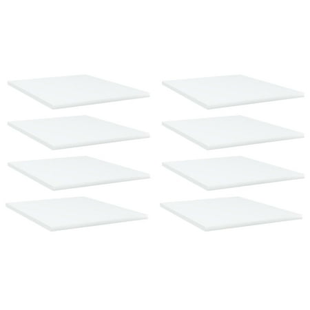 WONISOLI Bookshelf Boards 8 pcs White 15.7 x19.7 x0.6 Chipboard