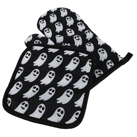 2pcs Halloween Oven Glove Table Mat Heat Insulation Glove for Kitchen (Black)
2pcs Halloween Oven Glove Table Mat Heat Insulation Glove for Kitchen (Black)