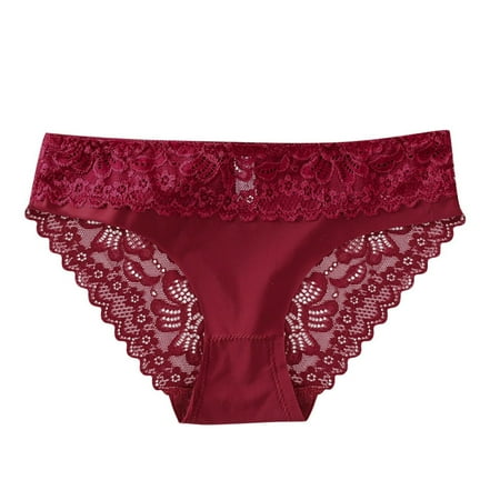Boyshort Underwear for Women Solid Under Bow Low Waist Lace Briefs Womens Lingerie Red S
Boyshort Underwear for Women Solid Under Bow Low Waist Lace Briefs Womens Lingerie Red S