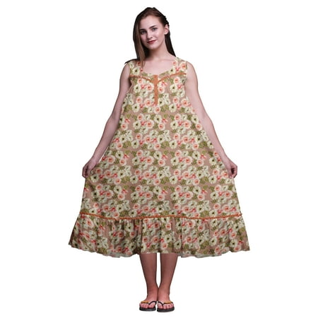 Bimba Medium Orange Floral Rose & Ranunculus Sleeveless Cotton Nightgowns For Women Printed Mid-Calf Length Sleepwear X-Large
Bimba Medium Orange Floral Rose & Ranunculus Sleeveless Cotton Nightgowns For Women Printed Mid-Calf Length Sleepwear X-Large