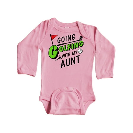 Inktastic Going Golfing with my Aunt- kids golf Gift Baby Boy or Baby Girl Long Sleeve Bodysuit
Inktastic Going Golfing with my Aunt- kids golf Gift Baby Boy or Baby Girl Long Sleeve Bodysuit