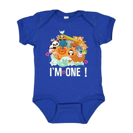 Inktastic 1st Birthday Noah Ark Outfit Gift Baby Boy or Baby Girl Bodysuit