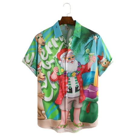MLFU Christmas Men s Shirts Santa Printed Shirts for Men Holiday Celebration Short Sleeve Tops Cosplay Clothes Blouse New Year
MLFU Christmas Men s Shirts Santa Printed Shirts for Men Holiday Celebration Short Sleeve Tops Cosplay Clothes Blouse New Year