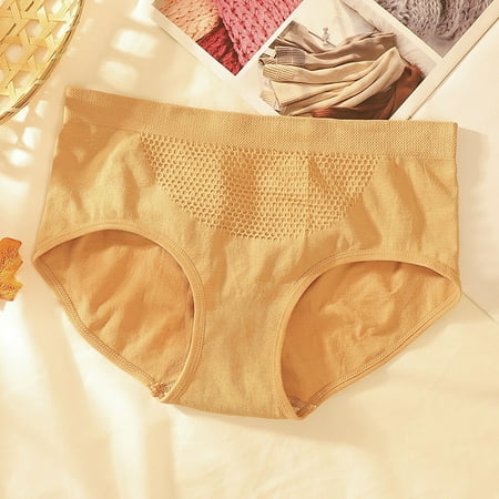 Miayilima Panties For Women Ladies Honeycomb Briefs Mesh Breathable Cotton Crotch Seamless Panties Size One Size
Miayilima Panties For Women Ladies Honeycomb Briefs Mesh Breathable Cotton Crotch Seamless Panties Size One Size