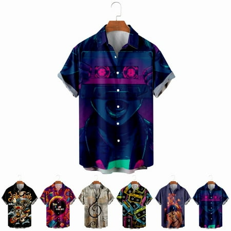 LANLIN Music Festival Men s Women s Button Down Shirts Fashion Party Blouses for Teen and Adult
LANLIN Music Festival Men s Women s Button Down Shirts Fashion Party Blouses for Teen and Adult