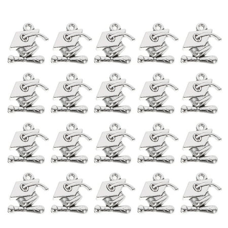 HOMEMAXS 100PCS Craft Supplies Doctorial Hat Shaped Charms Pendants for DIY Crafting Bracelet Necklace Jewelry Findings Jewelry Making Accessory (Silver)
HOMEMAXS 100PCS Craft Supplies Doctorial Hat Shaped Charms Pendants for DIY Crafting Bracelet Necklace Jewelry Findings Jewelry Making Accessory (Silver)