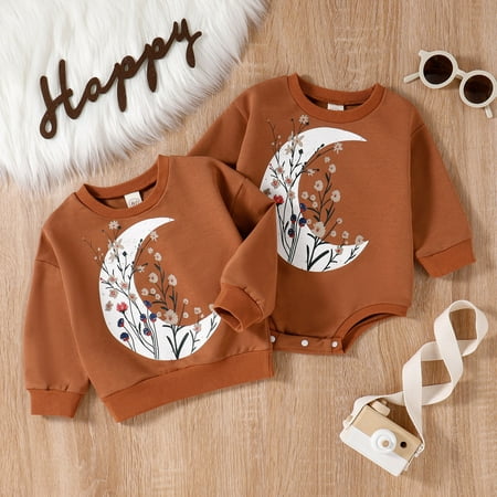 Gubotare Long Sleeve Bodysuit Baby Girl Baby Bodysuit Winter Toddler Baby Girl Boy Outfit Pumpkin Sweatshirt Oversized Onesie Bubble Romper Sweater Clothes Coffee 3-6 Months
Gubotare Long Sleeve Bodysuit Baby Girl Baby Bodysuit Winter Toddler Baby Girl Boy Outfit Pumpkin Sweatshirt Oversized Onesie Bubble Romper Sweater Clothes Coffee 3-6 Months