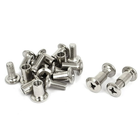 10sets M6 Socket Nuts Countersunk Head Cap Screw Bolts Fasteners