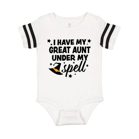 Inktastic I Have My Great Aunt Under My Spell with Cute Witch Hat Gift Baby Boy or Baby Girl Bodysuit
Inktastic I Have My Great Aunt Under My Spell with Cute Witch Hat Gift Baby Boy or Baby Girl Bodysuit