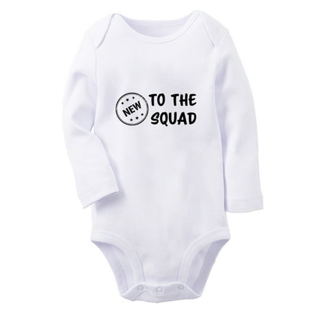 iDzn® New to the Squad Funny Rompers Newborn Baby Unisex Bodysuits Infant Jumpsuits Toddler Kids Long Sleeve Oufits (White 6-12 Months)
iDzn® New to the Squad Funny Rompers Newborn Baby Unisex Bodysuits Infant Jumpsuits Toddler Kids Long Sleeve Oufits (White 6-12 Months)