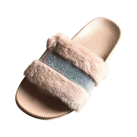 Womens Fashion One Pedal Slipper Open Toe Rhinestone Plush Slippers Flat sandals Open Toe Slide Sandals Comfortable Flats Flip-Flops Sandal Casual Platforms Wedge Sandals Heeled Sandals A7001
Womens Fashion One Pedal Slipper Open Toe Rhinestone Plush Slippers Flat sandals Open Toe Slide Sandals Comfortable Flats Flip-Flops Sandal Casual Platforms Wedge Sandals Heeled Sandals A7001