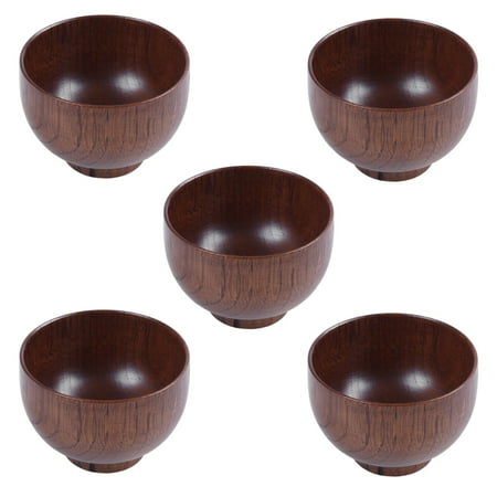5X Wooden Bowls Wooden Soup Bowl Healthy Food Container Vintage Dinner Kitchen Accessories
5X Wooden Bowls Wooden Soup Bowl Healthy Food Container Vintage Dinner Kitchen Accessories