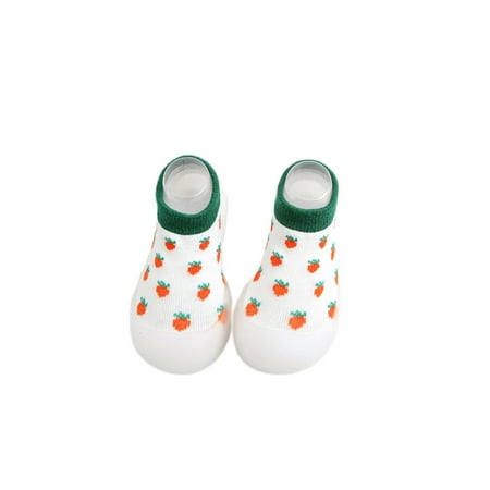 Ritualay Girls Boys Sock Shoes Non-Slip Floor Slippers Rubber Sole Socks Breathable Lightweight Slipper Bedroom House First Walker Home Shoe White 7C
Ritualay Girls Boys Sock Shoes Non-Slip Floor Slippers Rubber Sole Socks Breathable Lightweight Slipper Bedroom House First Walker Home Shoe White 7C