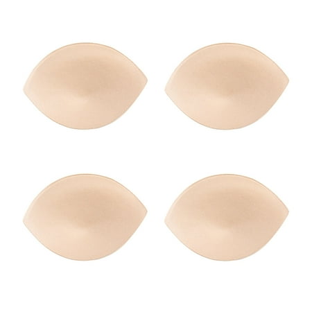 OUNONA 4 Pairs Professional Bra Pads Bikini Inserts Bra Sponge Pads Sports Bra Inserts