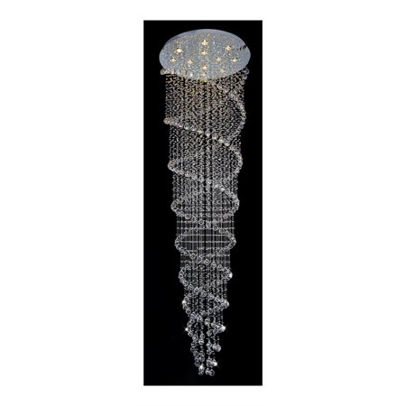 CWI Lighting Double Spiral 32 12-light Metal Flush Mount in Chrome 
CWI Lighting Double Spiral 32 12-light Metal Flush Mount in Chrome