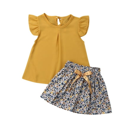 Zervatek Baby Girls Summer Clothes Set Flying Sleeve O Neck Chiffon Tops Floral Bowknot Tutu Skirt Infant 2pcs Outfits
Zervatek Baby Girls Summer Clothes Set Flying Sleeve O Neck Chiffon Tops Floral Bowknot Tutu Skirt Infant 2pcs Outfits