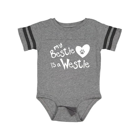 Inktastic Bestie Westie Gift Baby Boy or Baby Girl Bodysuit