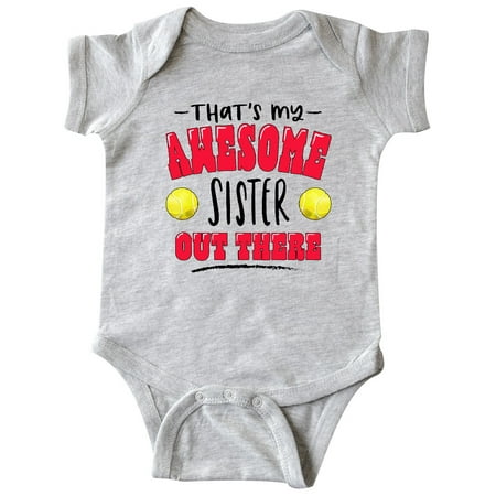 Inktastic That s My Awesome Sister Out There with Tennis Balls Gift Baby Boy or Baby Girl Bodysuit
Inktastic That s My Awesome Sister Out There with Tennis Balls Gift Baby Boy or Baby Girl Bodysuit