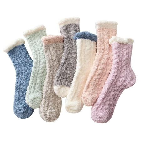 Ladies Plush Socks Winter 1 Pair Comfortable Fluffy Fuzzy Socks Colorful Warm Plush Socks for Winter Women Ladies Slipper Indoor Outdoor
Ladies Plush Socks Winter 1 Pair Comfortable Fluffy Fuzzy Socks Colorful Warm Plush Socks for Winter Women Ladies Slipper Indoor Outdoor