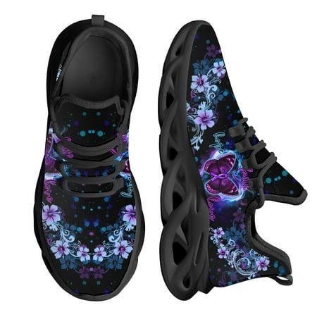 Purple Butterflies Floral Platform Sneakers for Women Lightweight Lace-up Mesh Shoe Non-Slip Comfort Tenis Masculino
Purple Butterflies Floral Platform Sneakers for Women Lightweight Lace-up Mesh Shoe Non-Slip Comfort Tenis Masculino