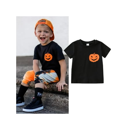 Licupiee Toddler Baby Boys Girls Halloween Pumpkin T-shirt Crewneck Short Sleeve Shirts Pullover Tees Tops 1-5 Years
Licupiee Toddler Baby Boys Girls Halloween Pumpkin T-shirt Crewneck Short Sleeve Shirts Pullover Tees Tops 1-5 Years