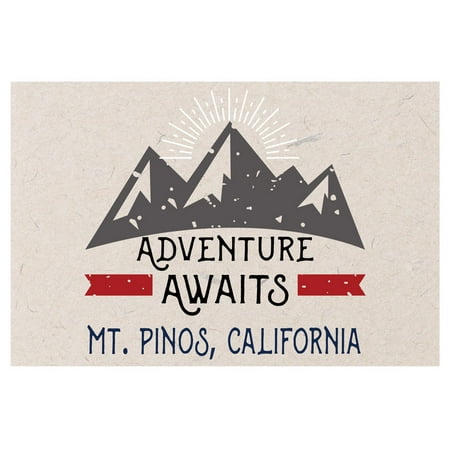Mt. Pinos California Souvenir 2x3 Inch Fridge Magnet Adventure Awaits Design