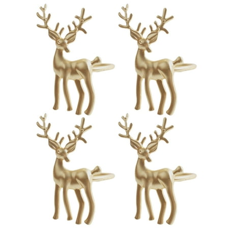 4Pcs Metal Napkin Buckles Reindeer Shaped Napkin Rings Exquisite Tissue Buckle
4Pcs Metal Napkin Buckles Reindeer Shaped Napkin Rings Exquisite Tissue Buckle