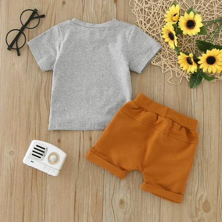 nsendm Infant Baby Boy Clothes Sets 2pcs Short Sleeve Letters Print T Shirt Tops Loose Solid Short Pants Casual Youth Track Set Childrenscostume White 6-12 Months
nsendm Infant Baby Boy Clothes Sets 2pcs Short Sleeve Letters Print T Shirt Tops Loose Solid Short Pants Casual Youth Track Set Childrenscostume White 6-12 Months