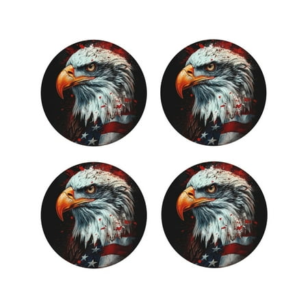 Leather Coasters with Heat-resistant for Drinks USA Bald Eagle -标题2 Round Shape
Leather Coasters with Heat-resistant for Drinks USA Bald Eagle -标题2 Round Shape