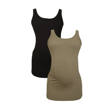 LVMA1000 - 2 Pack- 100% premium Cotton - Women Maternity Tank Top 2 piece Set
LVMA1000 - 2 Pack- 100% premium Cotton - Women Maternity Tank Top 2 piece Set