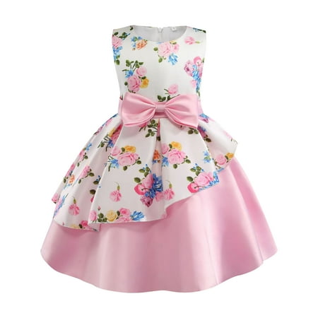 ZIZOCWA Toddler Wedding Dress Girls Dress Summer Girls New Short Sleeved Children S Skirt Elegant Casual Dress dress Daily Wear. Baby Overall Dre Pink140
ZIZOCWA Toddler Wedding Dress Girls Dress Summer Girls New Short Sleeved Children S Skirt Elegant Casual Dress dress Daily Wear. Baby Overall Dre Pink140