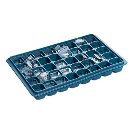 

Ice Cube Tray with Non-Spill Lids | 40-Cavities Ice Cube Maker Tray | Safe Food-Grade Silicone Ice Cube Moulds Non-Stick Easy To Release for Freezer Baby Food Water Whiskey Cocktail