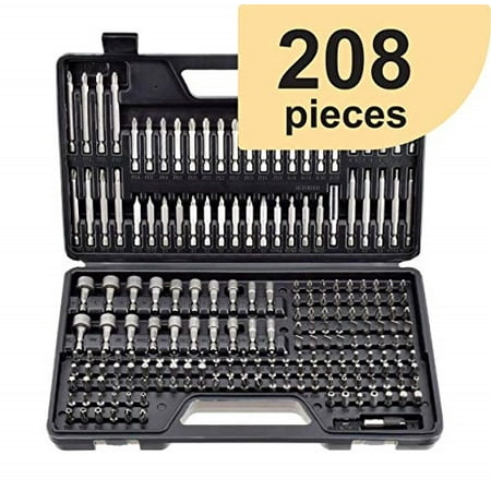 208 piece ultimate screwdriver bit set high grade carbon steel includes hard-to-find security bits
208 piece ultimate screwdriver bit set high grade carbon steel includes hard-to-find security bits