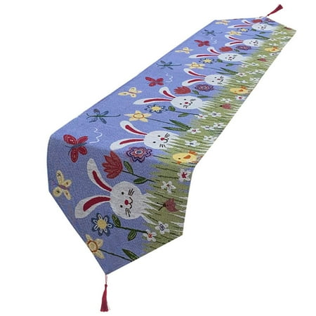 JWF Mall Easter Tablecloth Exquisite Pattern Super Soft Lint Free Wear Resistant Washable Decorative Polyester Bunny Printing Easter Party Table Runner Decor Home Supplies
JWF Mall Easter Tablecloth Exquisite Pattern Super Soft Lint Free Wear Resistant Washable Decorative Polyester Bunny Printing Easter Party Table Runner Decor Home Supplies