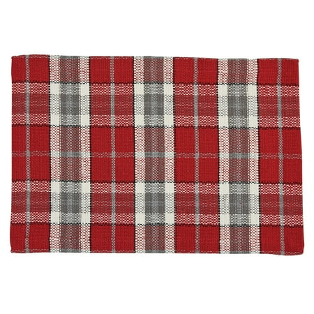 Park Designs Sketchbook Snowman Plaid Placemat Set