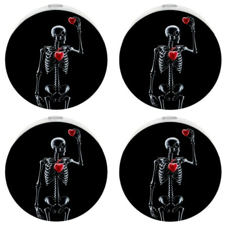 LED Night Light Lamp with Smart Sensor Dusk to Dawn Sensor 4-Pack for Bedroom Bathroom Hallway White 0.5W Plug-in Skull Psyche Hippie Skeleton Vaporwave Black
LED Night Light Lamp with Smart Sensor Dusk to Dawn Sensor 4-Pack for Bedroom Bathroom Hallway White 0.5W Plug-in Skull Psyche Hippie Skeleton Vaporwave Black
