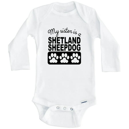 My Sister Is A Shetland Sheepdog One Piece Baby Bodysuit One Piece Baby Bodysuit (Long Sleeve) 6-9 Months White
My Sister Is A Shetland Sheepdog One Piece Baby Bodysuit One Piece Baby Bodysuit (Long Sleeve) 6-9 Months White