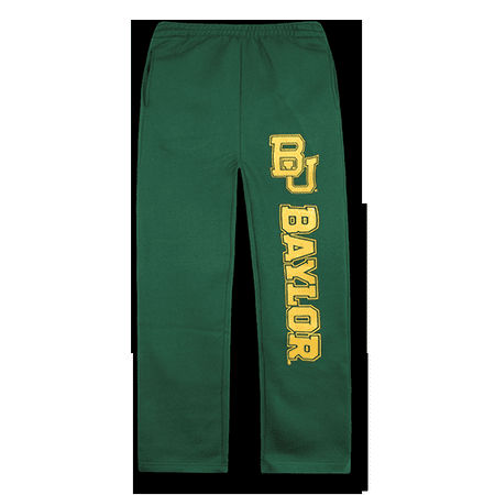 NCAA Baylor University Fleece Track Pants Game Day Sweat Pants Green Small