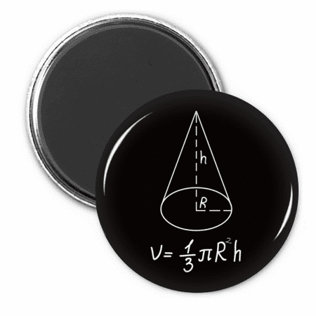 Math Kowledge Circular Cone Volume Refrigerator Magnet Sticker Decoration Badge